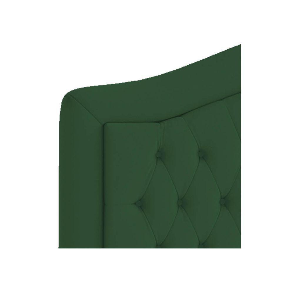 Cabeceira Casal ághata P04 140 Cm Suede Verde Tca 947 - 3