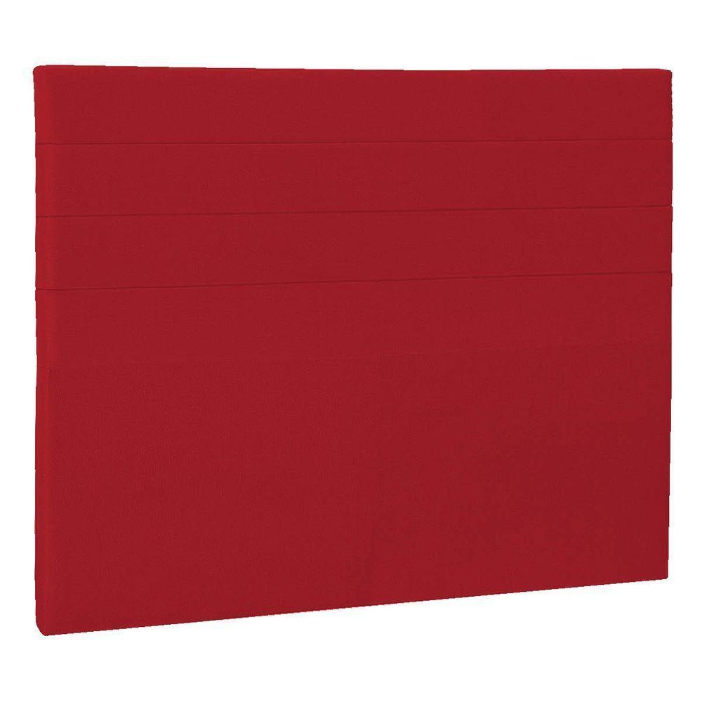 Cabeceira Solteiro Porto P04 90 Cm Suede Vermelho Tca 53 - 1