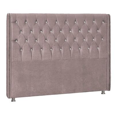 Cabeceira Solteiro Tóquio P04 90 Cm Suede Rosê Tca 949
