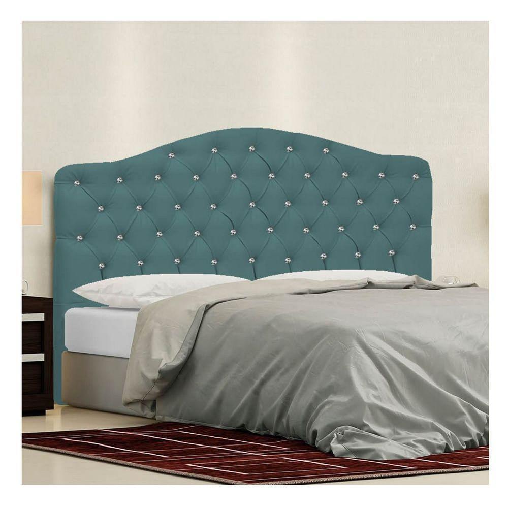 Cabeceira Solteiro Florence P04 90 Cm Suede Turquesa Tca 946 - 6