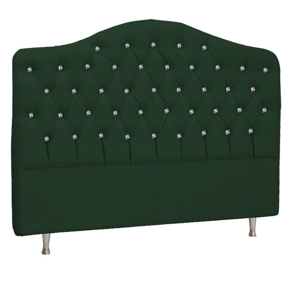 Cabeceira Solteiro Florence P04 90 Cm Suede Verde Tca 947 - 1