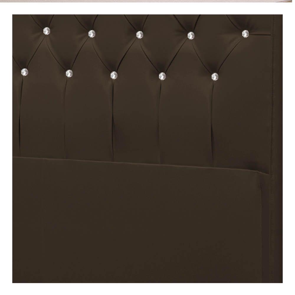 Cabeceira Solteiro Brescia P04 90 Cm Suede Marrom Tca 942 - 2