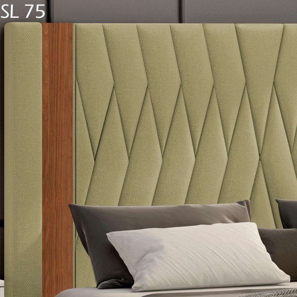 Cabeceira Queen 160 Cm Bella Linho Sl 75 Peer Sl 75 - 4