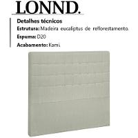 Cabeceira Solteiro 90 Cm Lonnd Linho Sl 76 Peer Sl 76 - 6