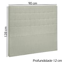 Cabeceira Solteiro 90 Cm Lonnd Linho Sl 76 Peer Sl 76 - 7