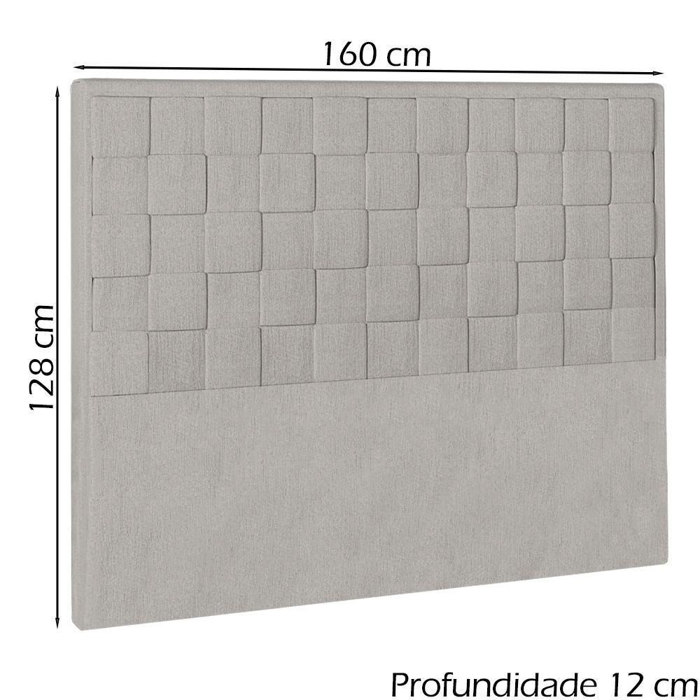 Cabeceira Queen 160 Cm Priss Linho Sl 76 Peer Sl 76 - 8