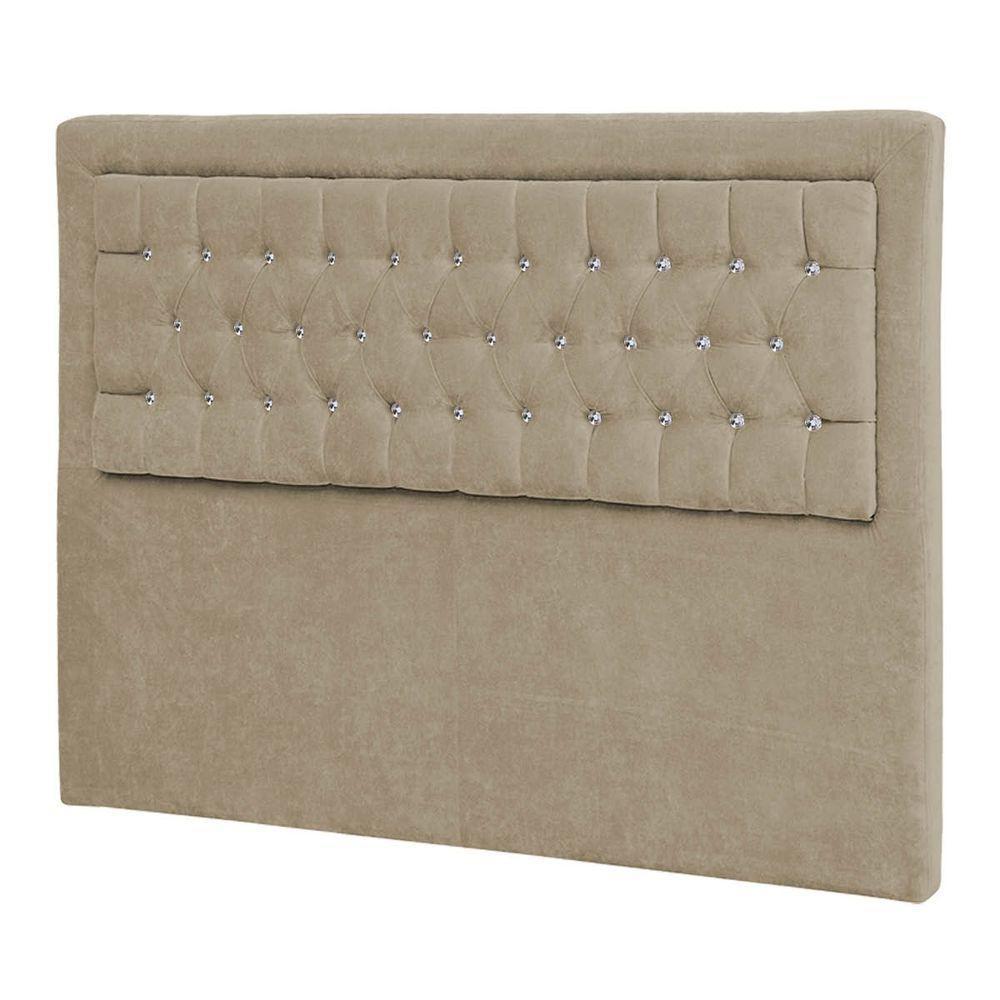 Cabeceira Solteiro Iasi P04 90 Cm Suede Bege Tca 941 - 4