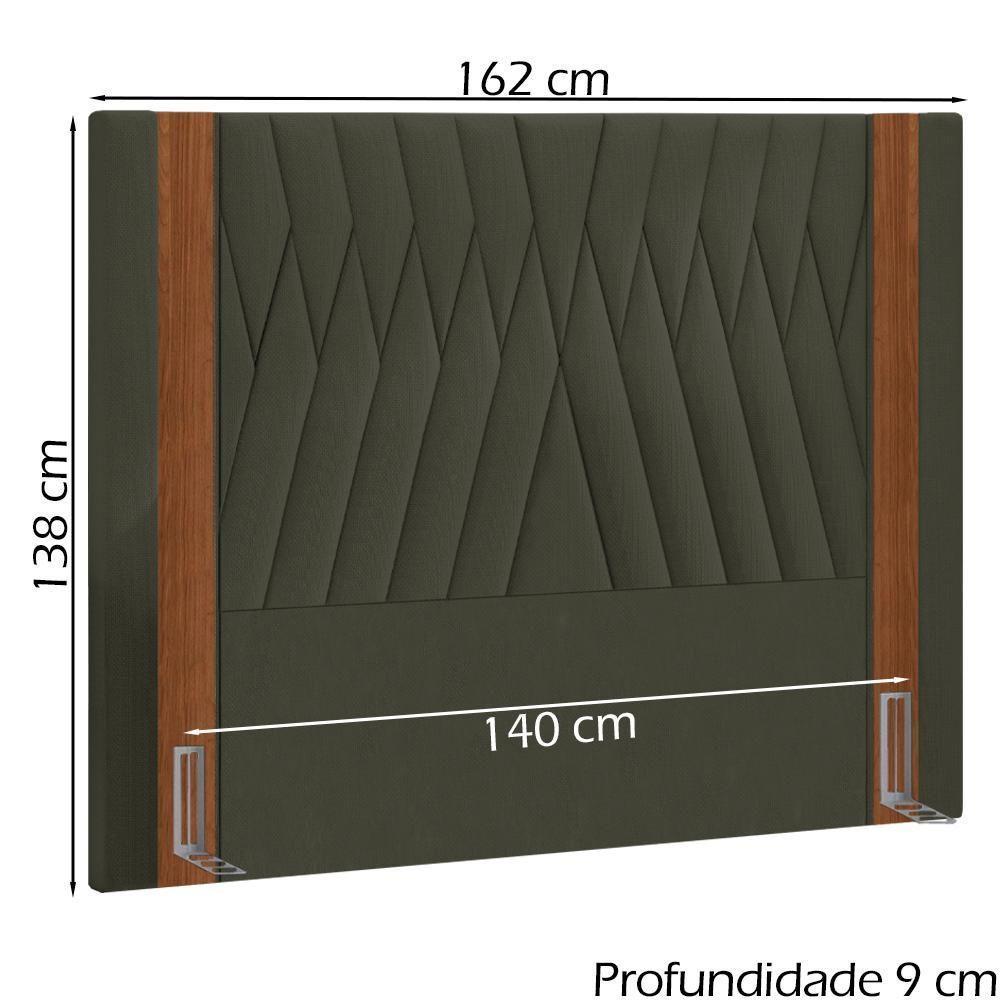 Cabeceira Casal 140 Cm Bella Linho Sl 74 Peer Sl 74 - 2