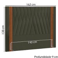 Cabeceira Casal 140 Cm Bella Linho Sl 74 Peer Sl 74 - 2