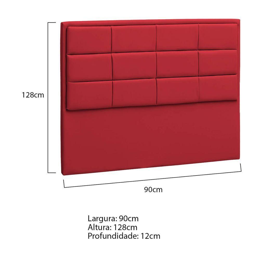 Cabeceira Solteiro Tallin P04 90 Cm Suede - Amarena Móveis - 5