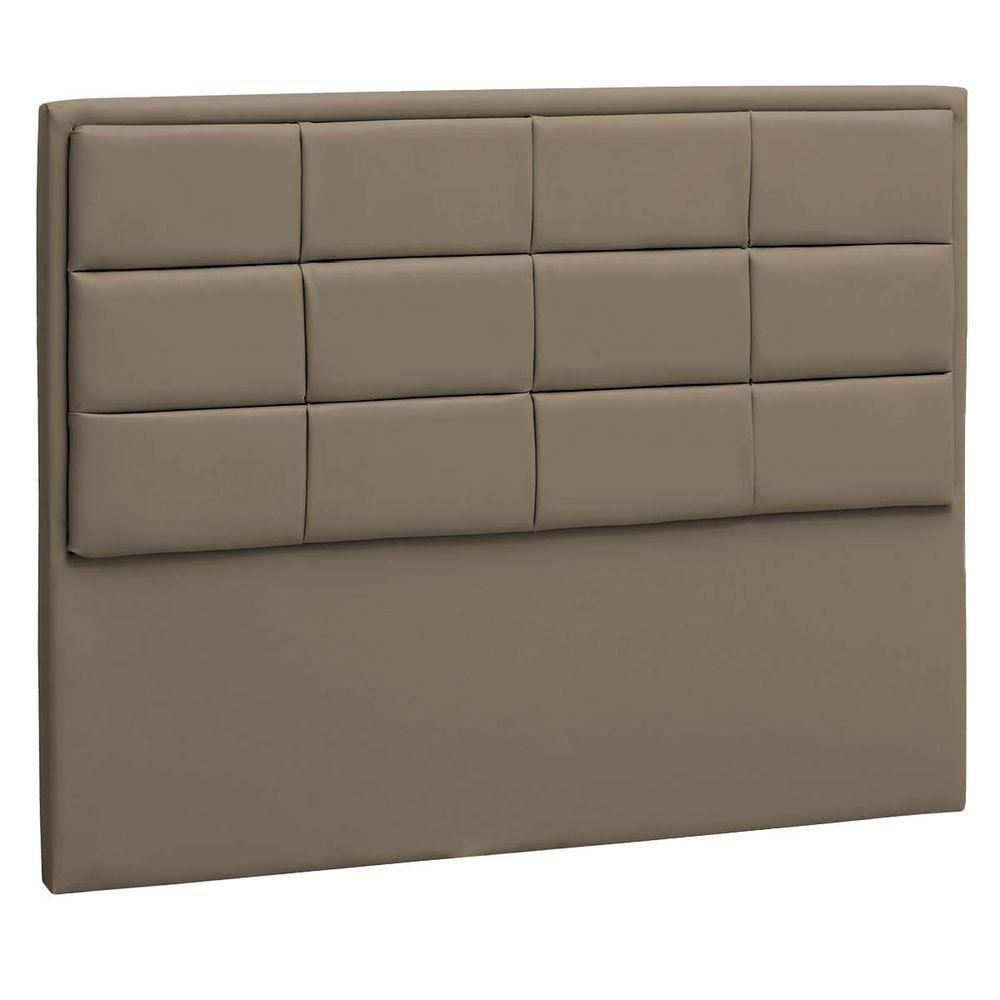 Cabeceira Solteiro P04 90 Cm Suede Marrom Claro Tca 945 - 1