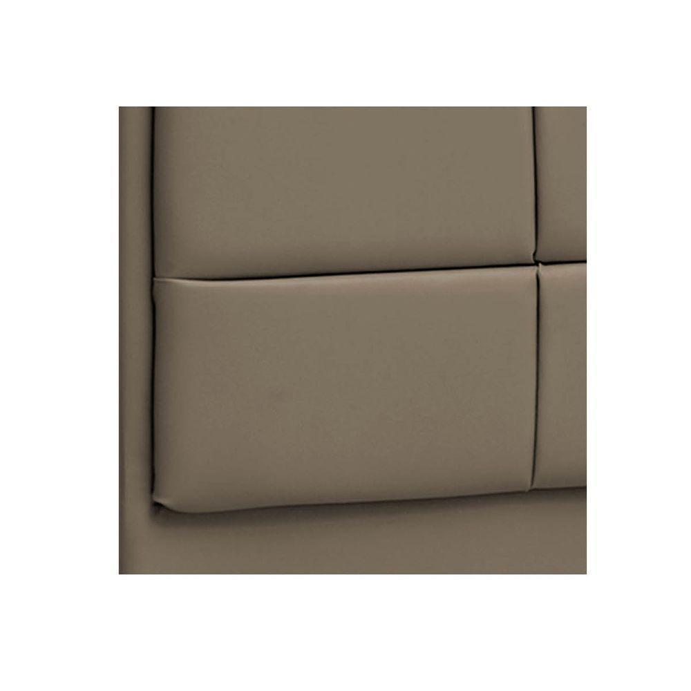 Cabeceira Solteiro P04 90 Cm Suede Marrom Claro Tca 945 - 2