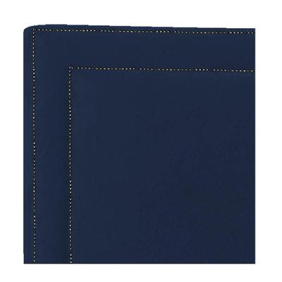 Cabeceira Solteiro P04 90 Cm Suede Azul Marinho Tca 948