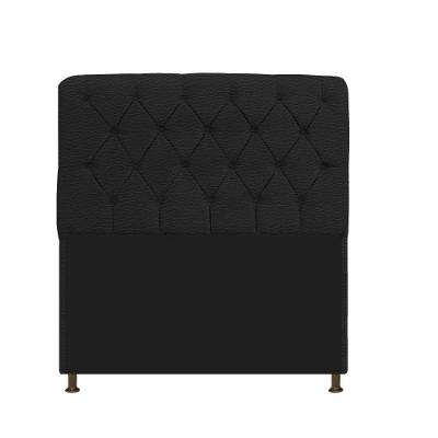 Cabeceira 90Cm Solteiro Preto