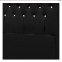 Cabeceira Solteiro Brescia P04 100 Cm Suede Preto Tca 944 - 2