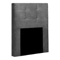 Cabeceira Solteiro Heloísa I02 90 Cm Suede Cinza - 1