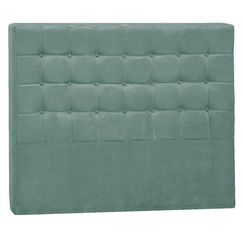 Cabeceira Solteiro Pequim P04 90 Cm Suede Turquesa Tca 946 - 1