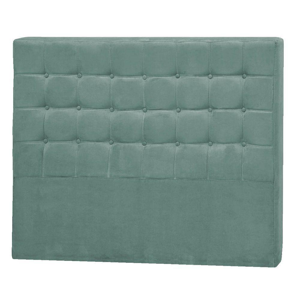 Cabeceira Solteiro Pequim P04 90 Cm Suede Turquesa Tca 946 - 4