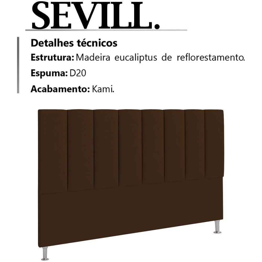Cabeceira Queen 160 Cm Sevill Veludo Sl 942 Peer Sl 942 - 7