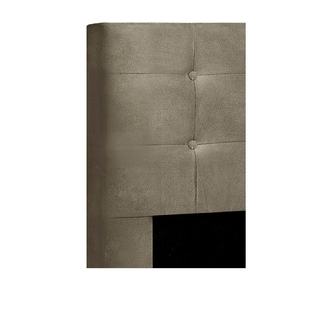 Cabeceira Solteiro Heloísa I02 90 Cm Suede Bege - 7