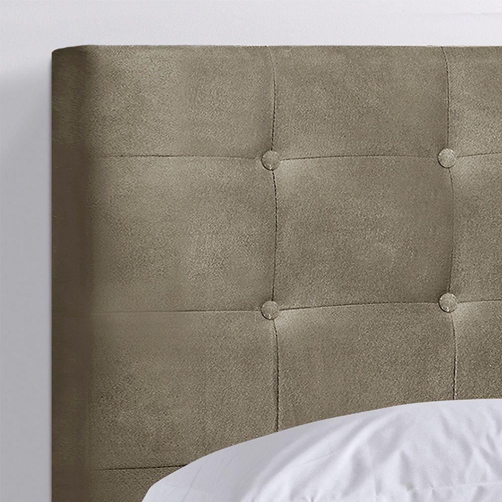 Cabeceira Solteiro Heloísa I02 90 Cm Suede Bege - 9