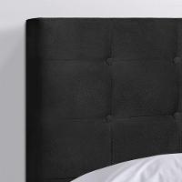 Cabeceira Solteiro Heloísa I02 90 Cm Suede Preto