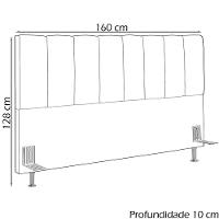 Cabeceira Queen 160 Cm Sevill Veludo Sl 949 Peer Sl 949 - 6