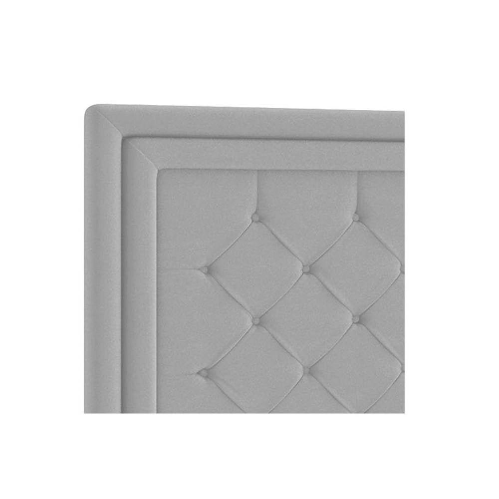 Cabeceira Casal Estocolmo P04 140 Cm Suede Cinza Tca 940 - 3