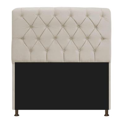 Cabeceira 195Cm Solteiro Suede Bege