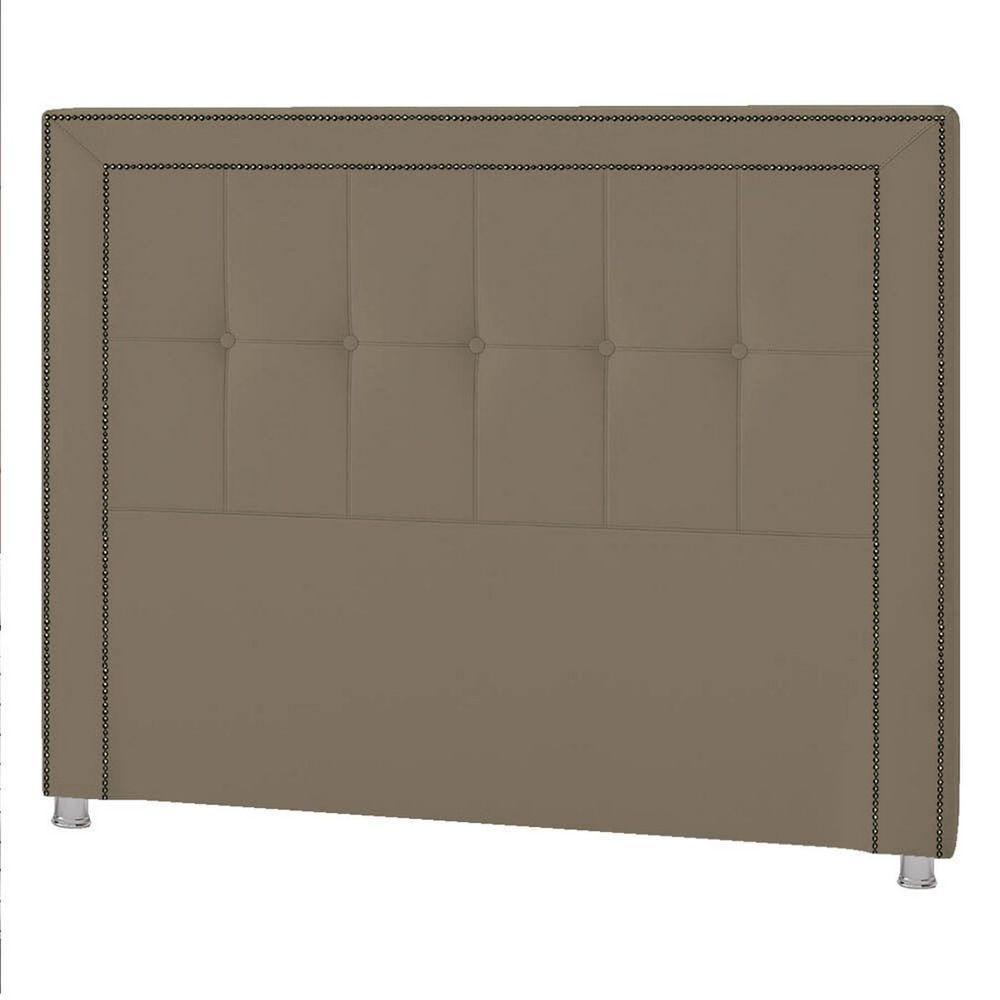 Cabeceira Solteiro P04 90 Cm Suede Marrom Claro Tca 945 - 5