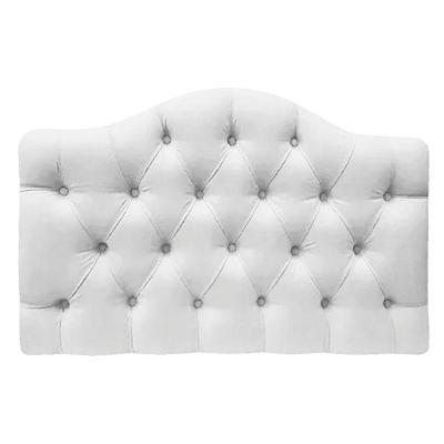 Cabeceira Suspensa Imperatriz 140 Cm Casal Suede Branco