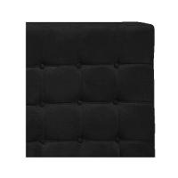 Cabeceira Queen Pequim P04 160 Cm Suede Preto Tca 944 - 2