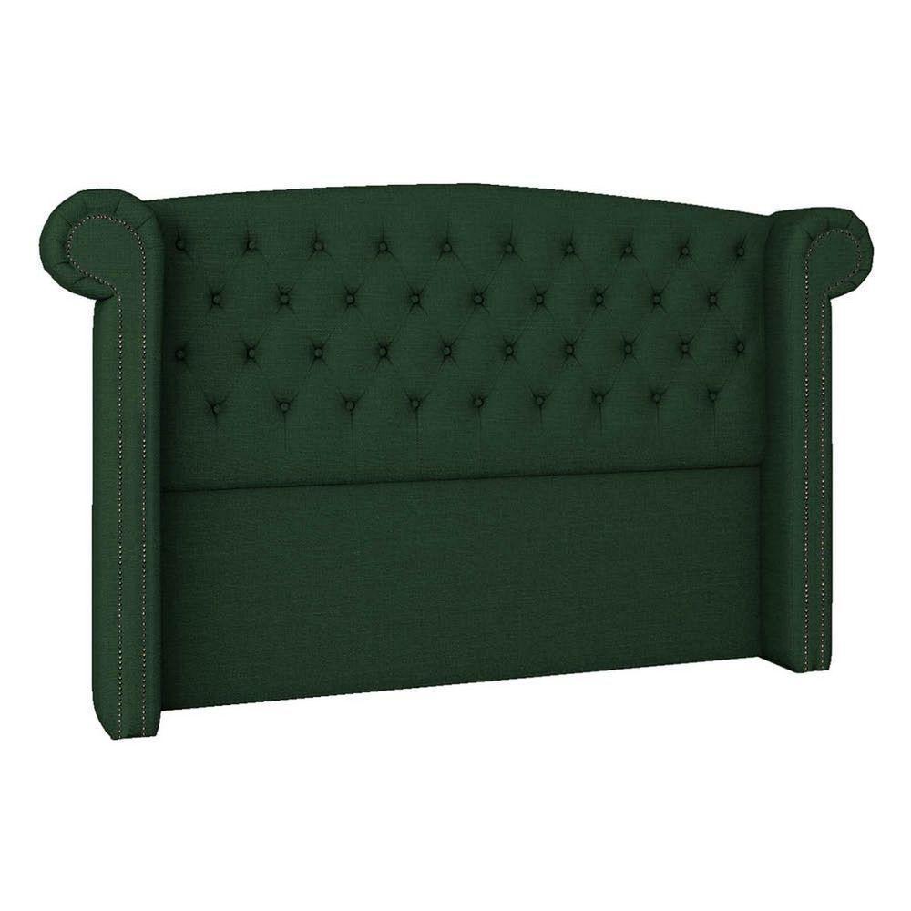 Cabeceira King Lyon P04 195 Cm Suede Verde Tca 947 - 1