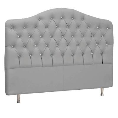 Cabeceira Casal Florence P04 140 Cm Suede Cinza Tca 940