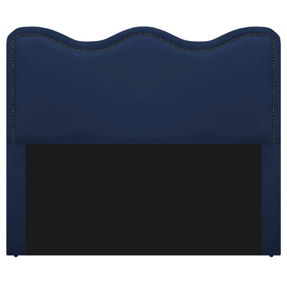Cabeceira Solteiro Bari P02 90 cm Para Cama BoxAzul Marinho - 8