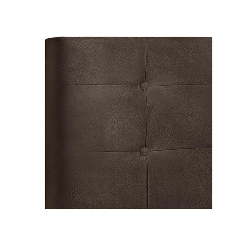Cabeceira Solteiro Heloísa I02 90 Cm Suede Marrom - 2