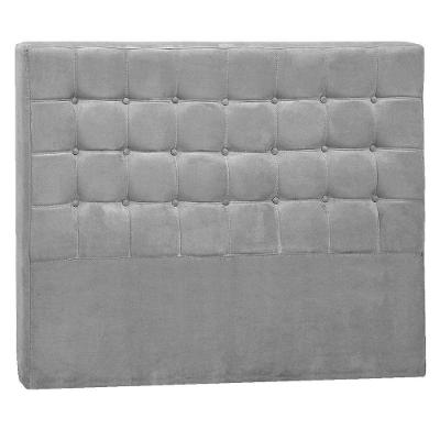 Cabeceira King Pequim P04 195 Cm Suede Cinza Tca 940