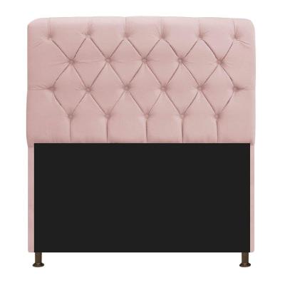 Cabeceira 195Cm Solteiro Suede Rosê