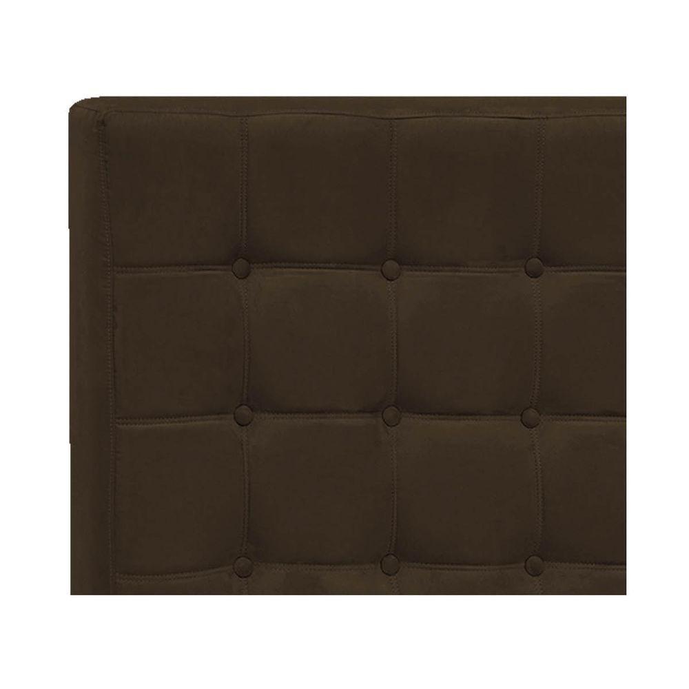 Cabeceira Queen Pequim P04 160 Cm Suede Marrom Tca 942 - 3