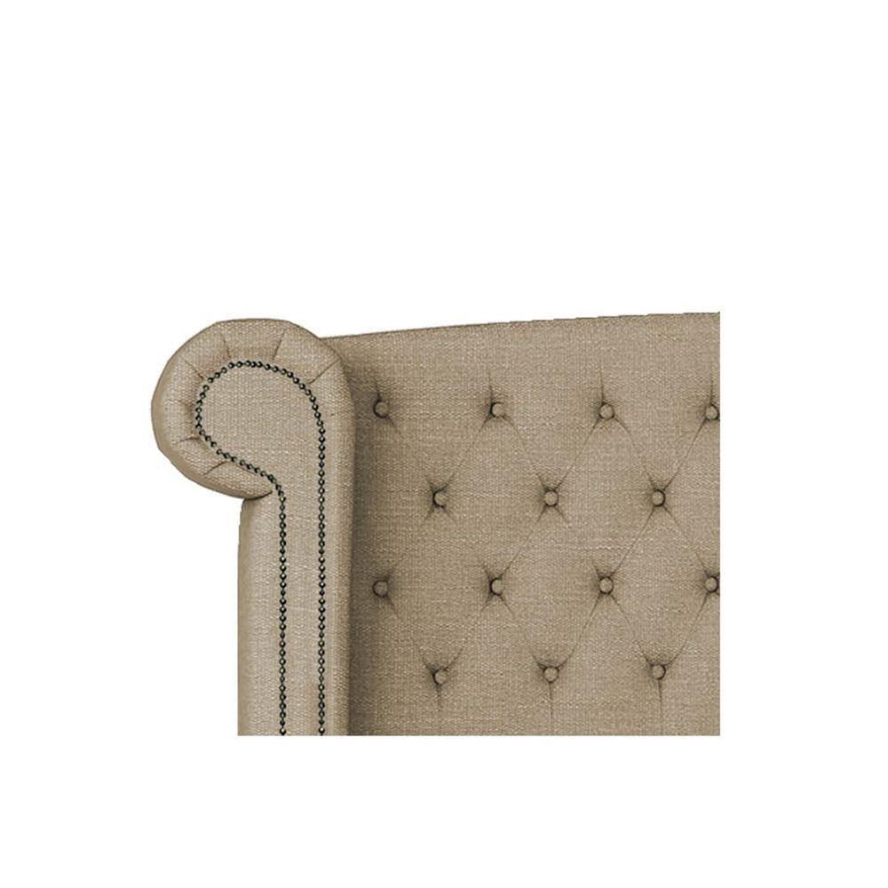 Cabeceira Solteiro Lyon P04 90 Cm Suede Bege Tca 941 - 3