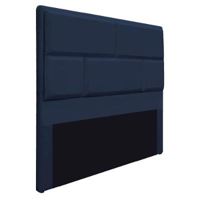 Cabeceira Queen Brick P02 160 cm Para Cama BoxAzul Marinho