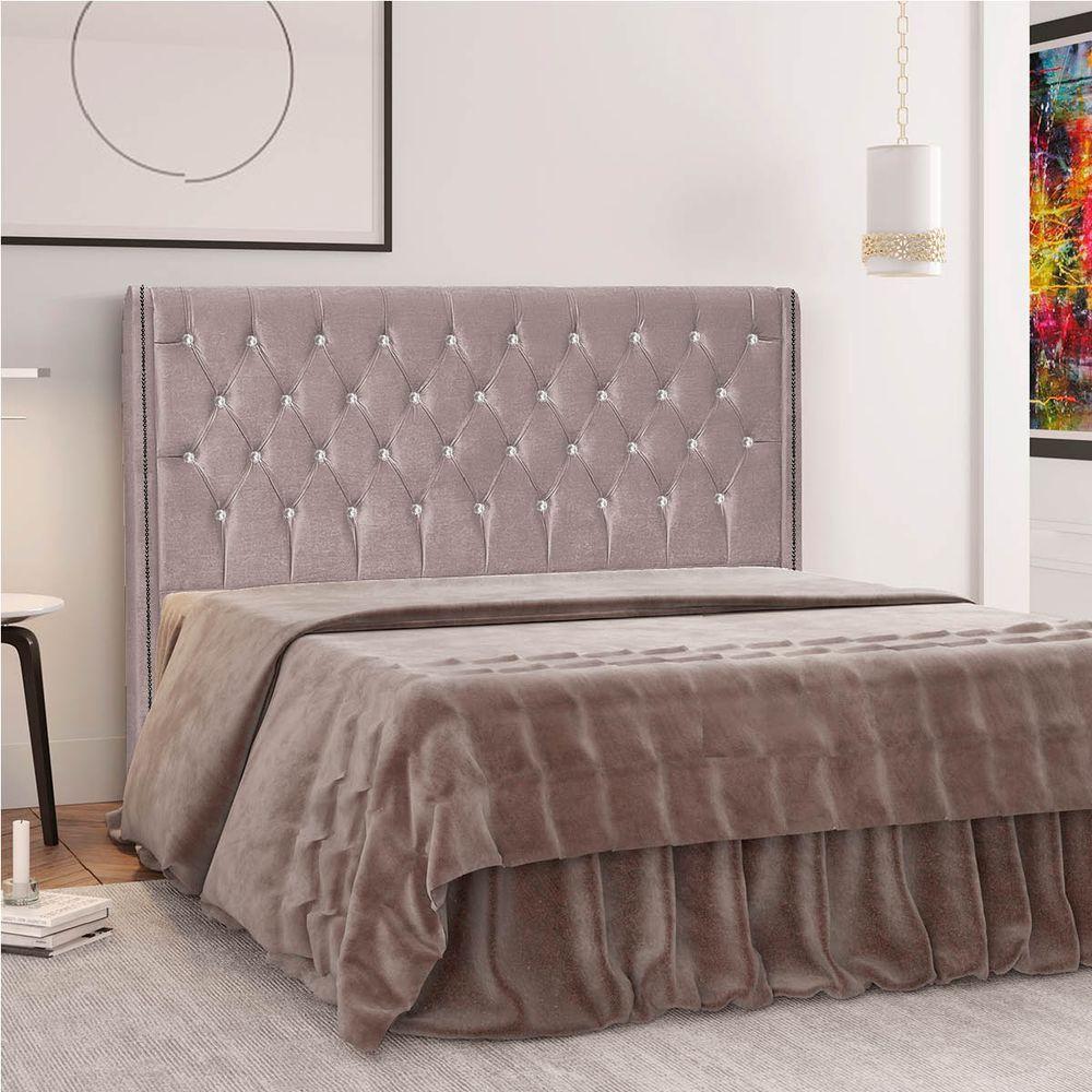 Cabeceira Solteiro Tóquio P04 98 Cm Suede Rosê Tca 949 - 6