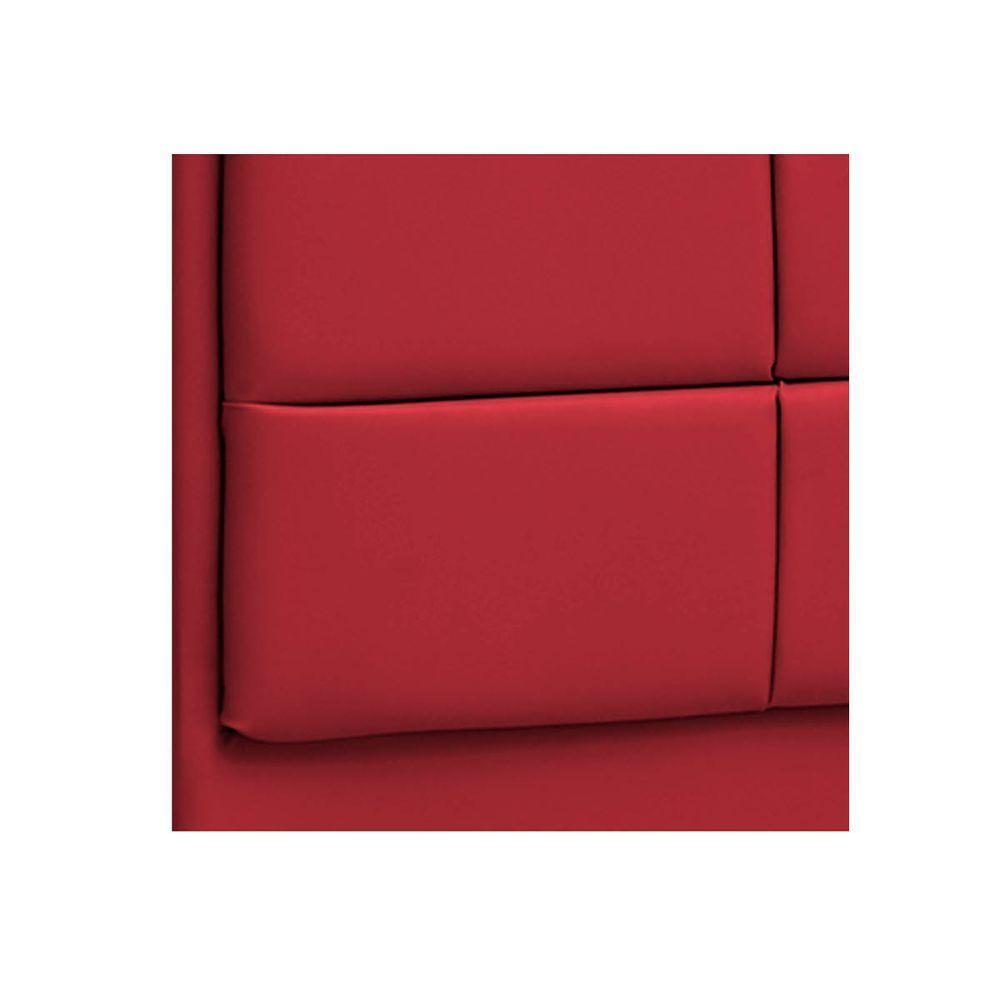 Cabeceira Queen Tallin P04 160 Cm Suede Vermelho Tca 53 - 2