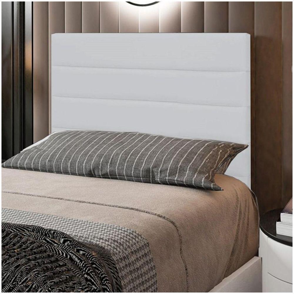 Cabeceira Cama Box Solteiro 90cm Rubi D10 Corano Branco - 5