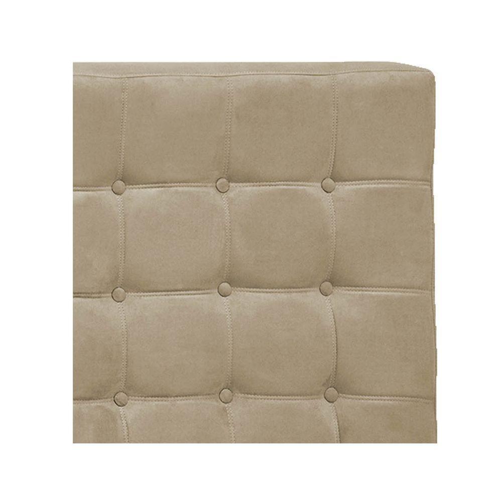 Cabeceira Casal Pequim P04 140 Cm Suede Bege Tca 941 - 2