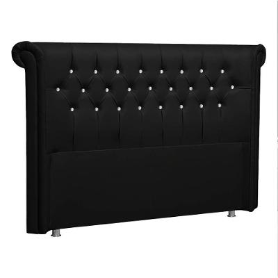 Cabeceira Queen Brescia P04 160 Cm Suede Preto Tca 944