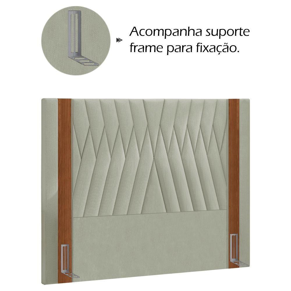 Cabeceira Casal 140 Cm Bella Linho Sl 76 Peer Sl 76 - 6