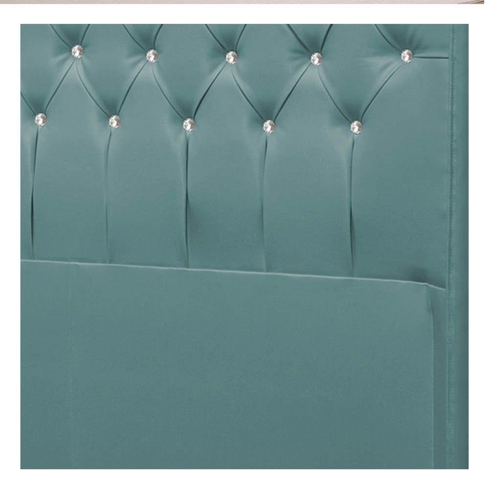 Cabeceira Solteiro Brescia P04 90 Cm Suede Turquesa Tca 946 - 2