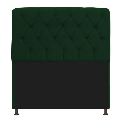 Cabeceira 195Cm Solteiro Suede Verde