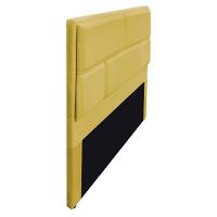Cabeceira Queen Brick P02 160 cm Para Cama Box Suede Amarelo - 3